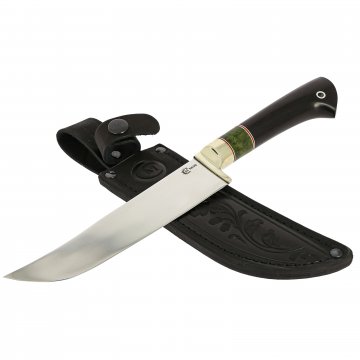 Нож Узбекский (сталь N690, рукоять венге, стабилизированная карельская береза)