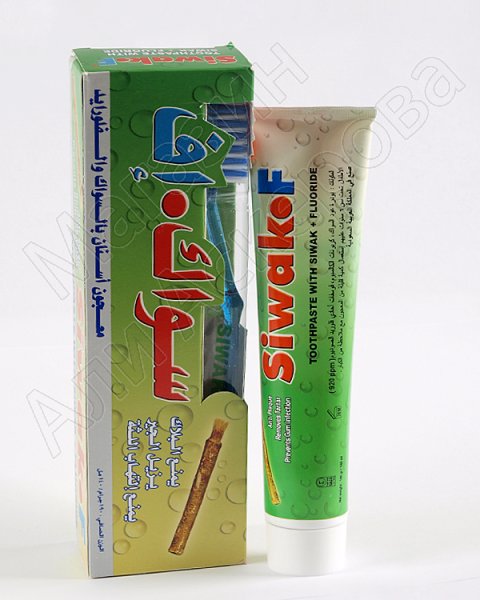 Натуральная арабская зубная паста "Siwak-F" 190 гр/140 мл