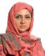 Арабский шелковый палантин премиум качества "Хрустальный жоржет" розовый