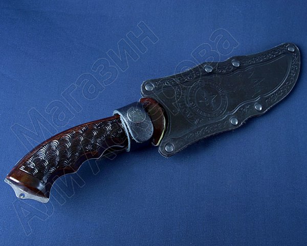 Туристический нож Каспий (сталь 65Х13, рукоять дерево)