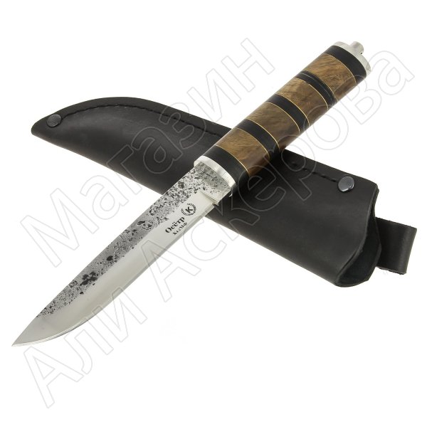 Разделочный нож Осетр (сталь Х12МФ, рукоять орех)