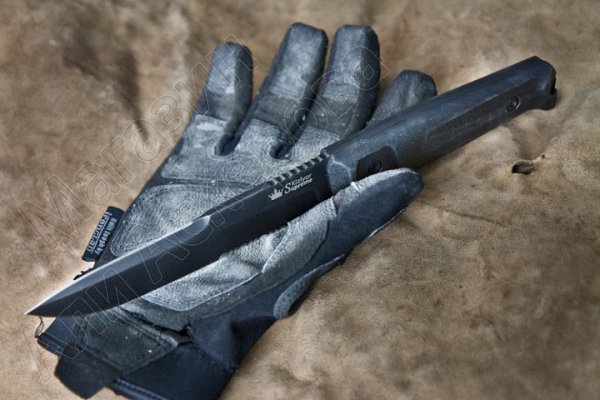 Тактический нож Alpha Kizlyar Supreme (сталь D2 BT Serrated, рукоять кратон)