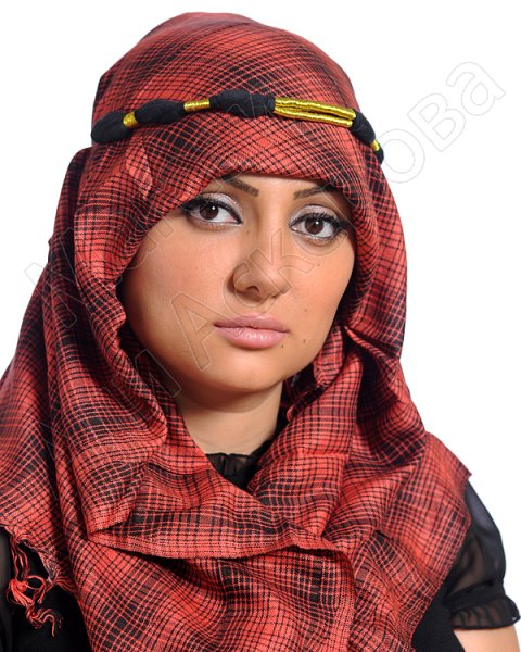 Стильная арабская куфия "Жаркий Восток" с кистями