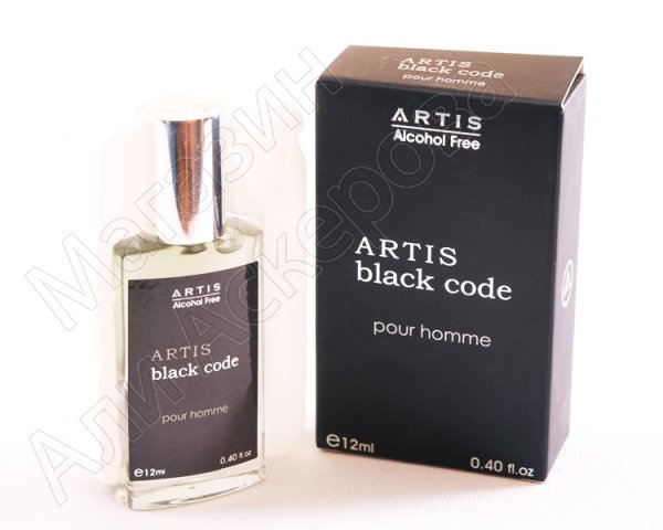 Мужские масляные духи "Artis Black Code" коллекции "Artis"