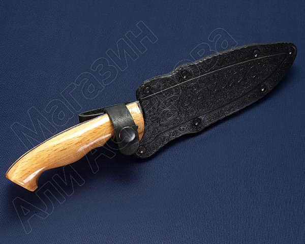 Туристический нож Зодиак (сталь 65Х13, рукоять дерево)