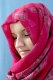 Арабский шелковый палантин премиум качества "Хрустальный жоржет" насыщенно-розовый