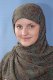 Мусульманский шифоновый платок премиум качества "Восточная амбра"