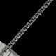 Серебряный браслет Бисмарк 21 см (ширина 0,6 см)
