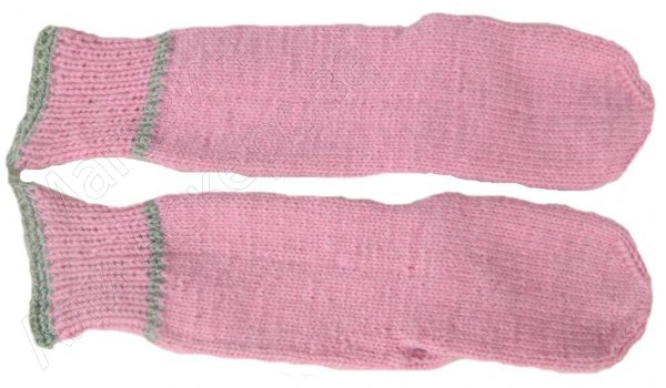 Джурабы-носки шерстяные розовые