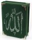 Футляр-шкатулка для Корана деревянная с зеленым велюровым покрытием