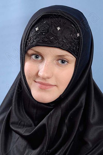 Мусульманский хиджаб-двойка "Лейли" с вышивкой