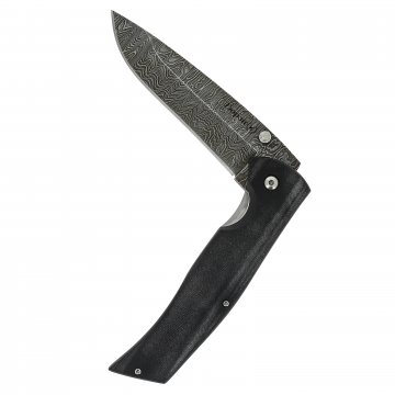 Складной нож Гюрза (дамасская сталь, рукоять G10)