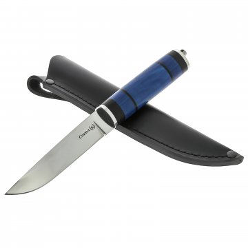 Нож Сокол (сталь Х50CrMoV15, рукоять граб, кожа)