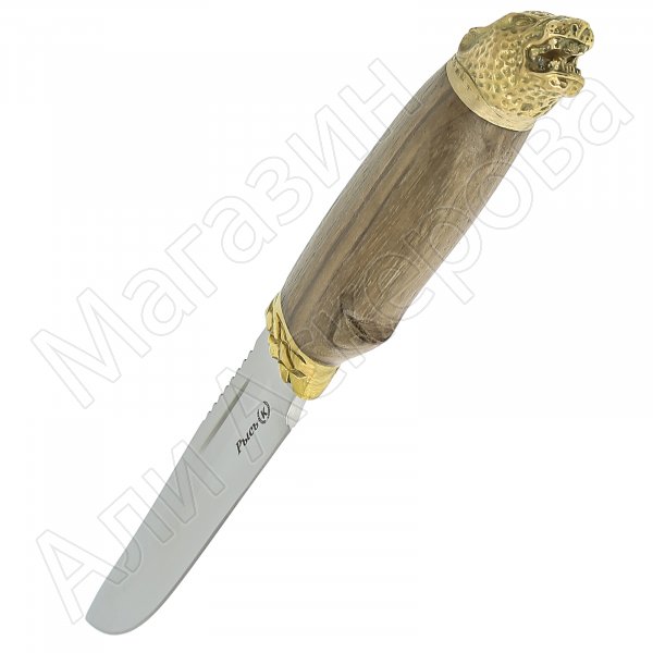Кизлярский нож разделочный Рысь (сталь Х50CrMoV15, рукоять орех)