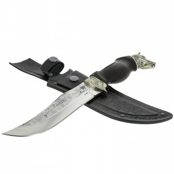 Разделочный нож Мустанг (сталь Х12МФ, рукоять черный граб)