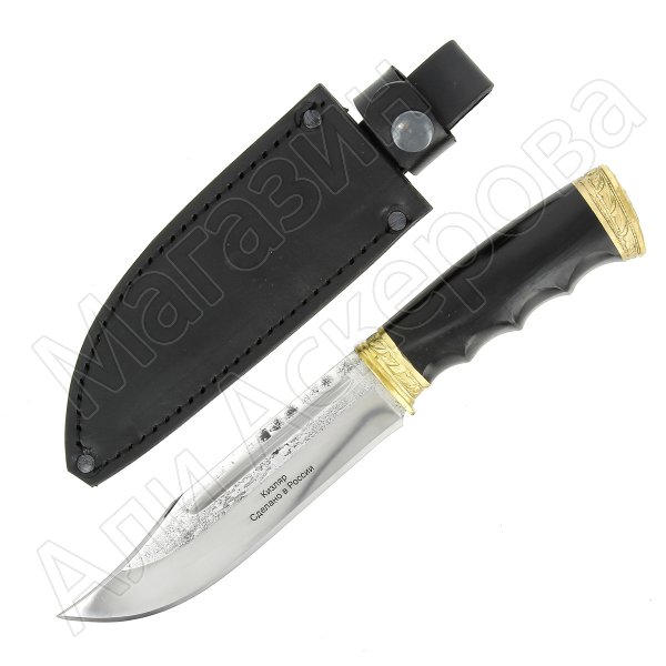 Разделочный нож Стрела (сталь Х12МФ, рукоять черный граб)