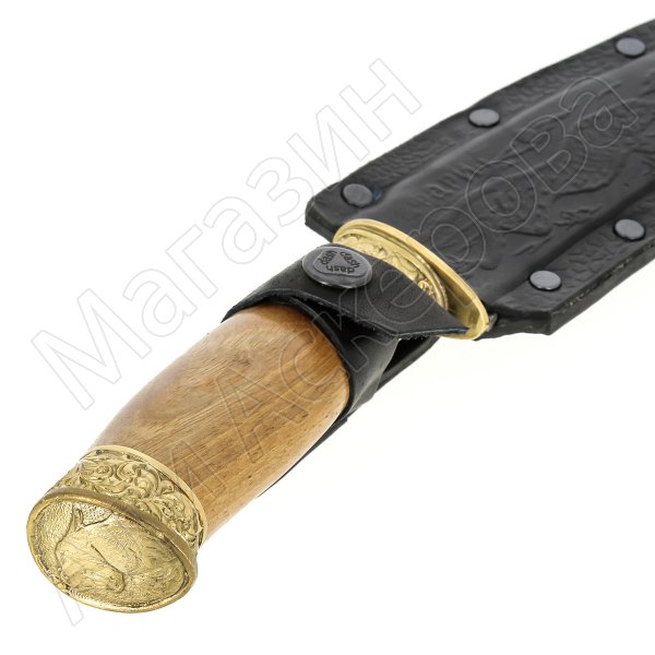 Разделочный нож Клык (сталь Х12МФ, рукоять дерево)