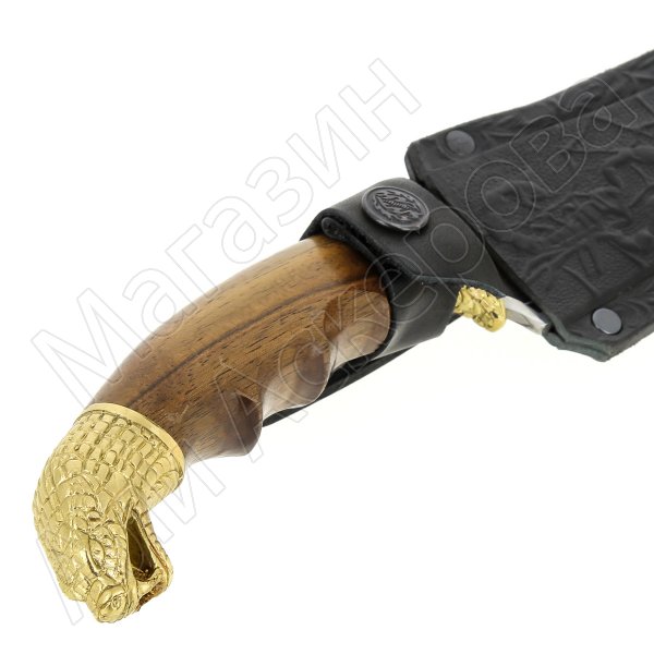 Разделочный нож Гюрза (сталь Х12МФ, рукоять дерево)