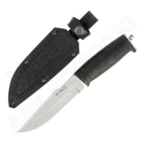 Кизлярский нож разделочный Ш-5 Барс (сталь Z90, рукоять кожа)