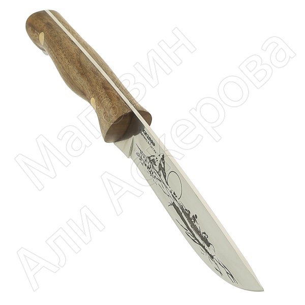 Кизлярский нож разделочный Турист (сталь Х50CrMoV15, рукоять орех)
