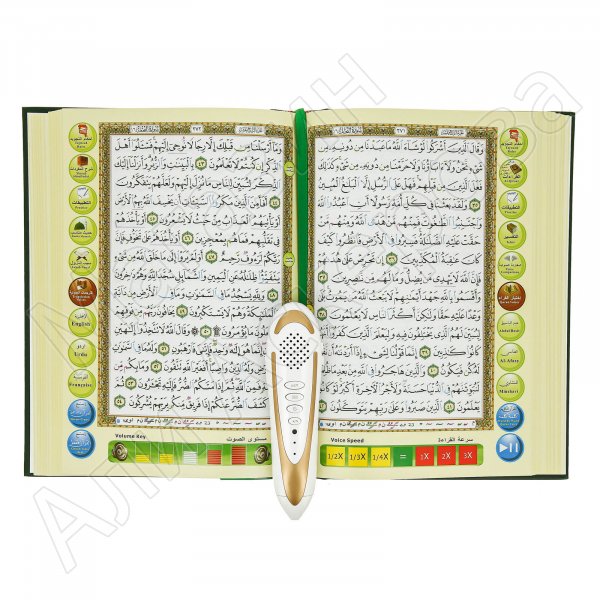 Коран с читающей ручкой в кейсе (24х17 см)