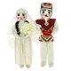 Текстильные куклы ручной работы (жених и невеста)