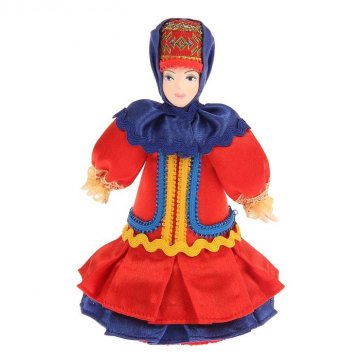 Керамическая кукла "Казачка в праздничном наряде"