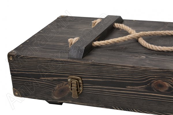 Эксклюзивный шашлычный набор в деревянном чемодане "Президент"