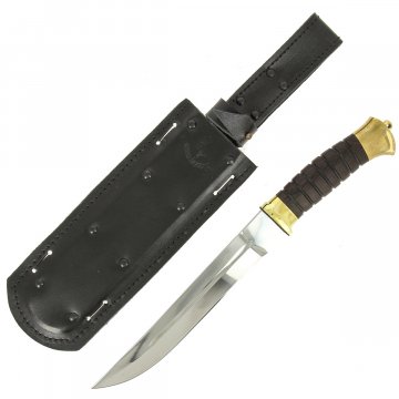 Нож пластунский в чехле (сталь 65Х13, рукоять венге)