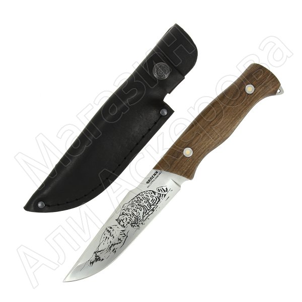 Кизлярский нож разделочный Барс (сталь Z60, рукоять орех)
