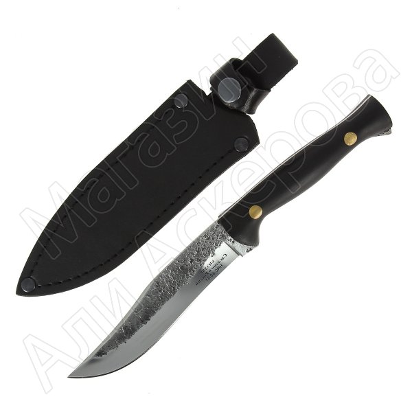 Кизлярский нож туристический Кавказ (сталь Х12МФ, рукоять черный граб)