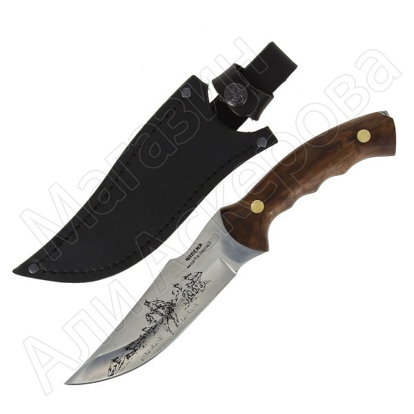 Разделочный нож Хазар (сталь Х50CrMoV15, рукоять орех)