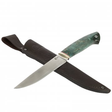 Нож Пантера (сталь D2, рукоять стабилизированная карельская береза)