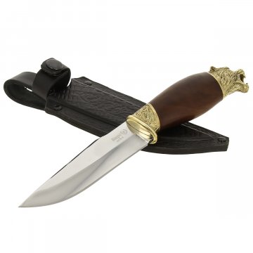 Кизлярский нож разделочный Барс (сталь AUS-8, рукоять орех)