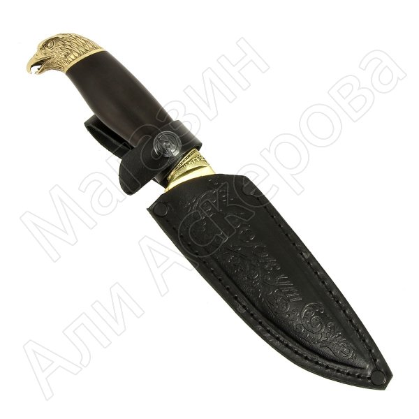 Кизлярский нож разделочный Беркут (дамасская сталь, рукоять граб)