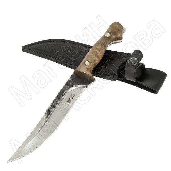  Разделочный нож Бык (сталь Х12МФ, рукоять орех)