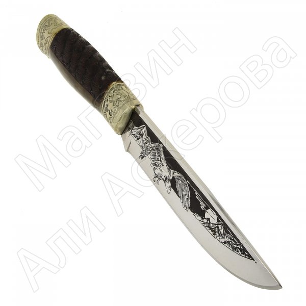 Разделочный нож Домбай (сталь 65Х13, рукоять дерево)