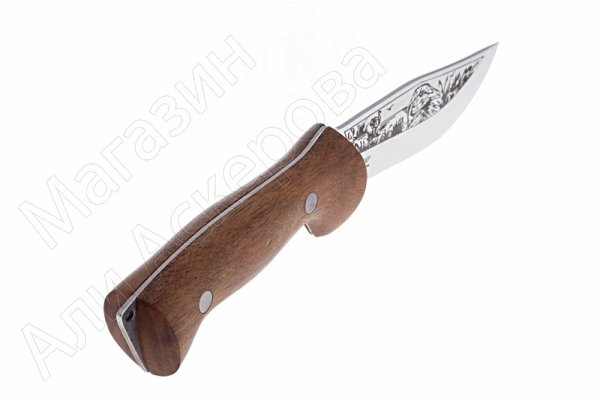 Кизлярский нож туристический Дрофа (сталь AUS-8, рукоять орех)