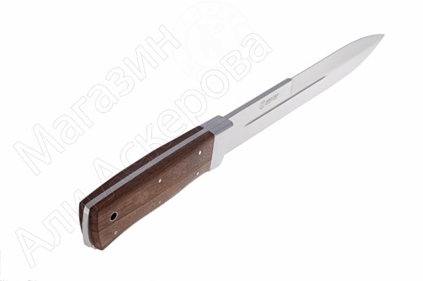 Нож Егерский Кизляр (сталь AUS-8, рукоять орех, стальные притины)