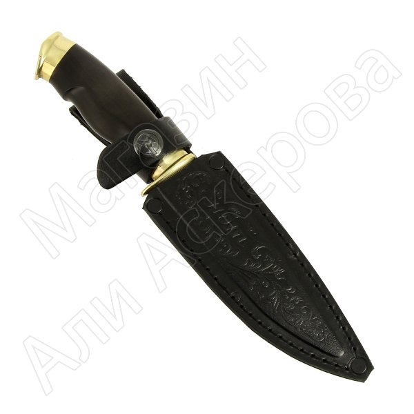 Кизлярский нож разделочный Енот (дамасская сталь, рукоять граб)
