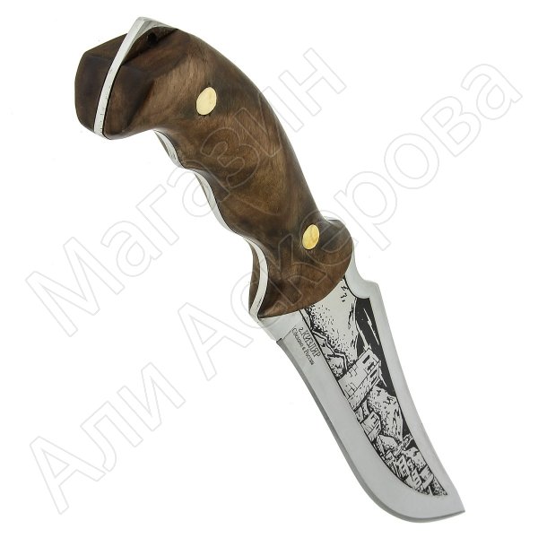 Разделочный нож Гризли (сталь 65Х13, рукоять орех)