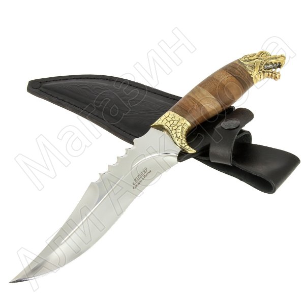 Разделочный нож Хищник (сталь 65Х13, рукоять орех)
