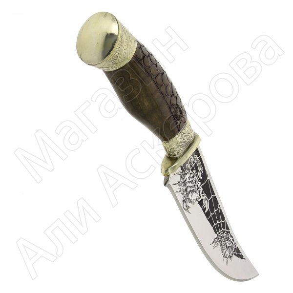 Разделочный нож Жало (сталь 65Х13, рукоять дерево)