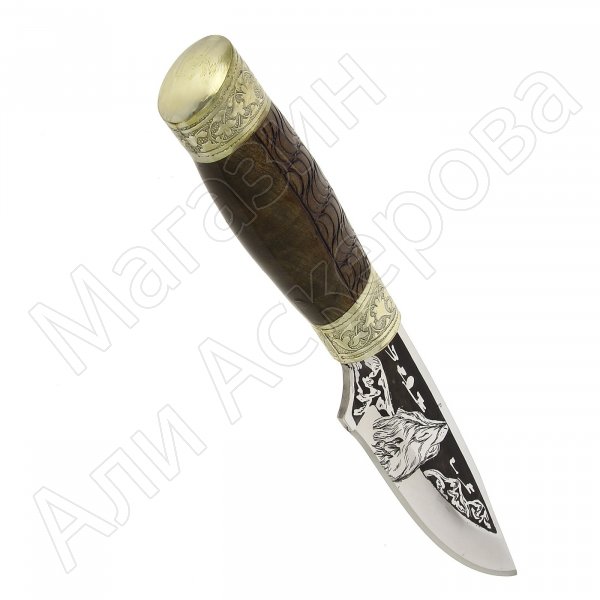 Разделочный нож Клык (сталь 65Х13, рукоять дерево)