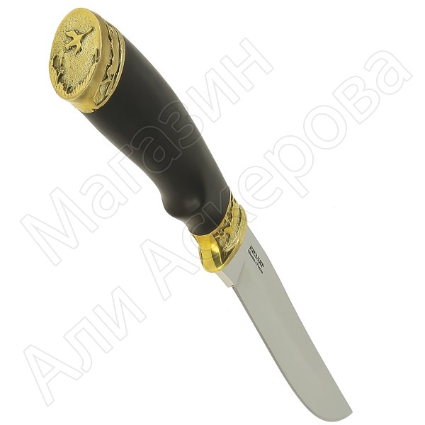 Нож Охотник (сталь Х50CrMoV15, рукоять черный граб)