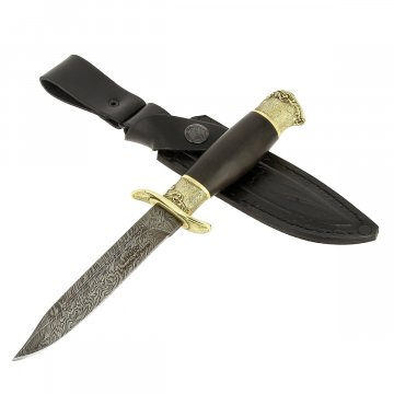 Нож Разведчик Кизляр (дамасская сталь, рукоять граб)