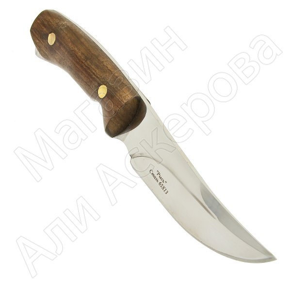Разделочный нож Рысь (сталь 65Х13, рукоять орех)