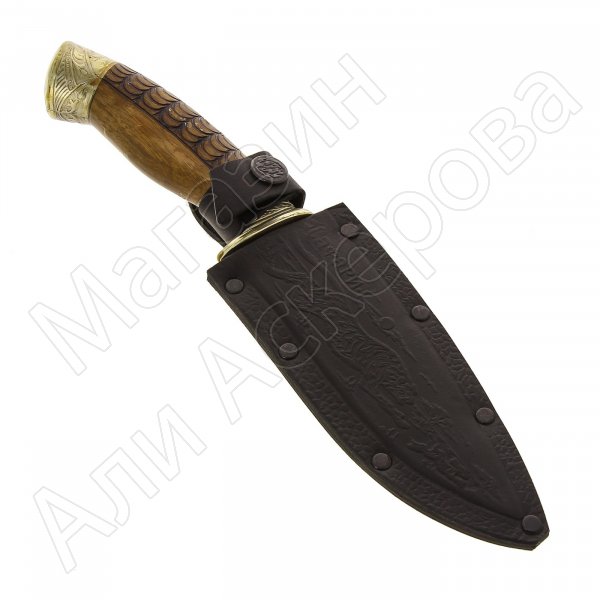 Разделочный нож Сафари-1 (сталь 65Х13, рукоять дерево)