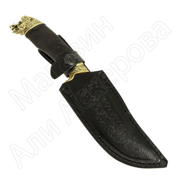 Кизлярский нож разделочный Секач (дамасская сталь, рукоять граб)
