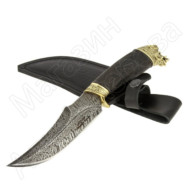 Кизлярский нож разделочный Секач (дамасская сталь, рукоять граб)
